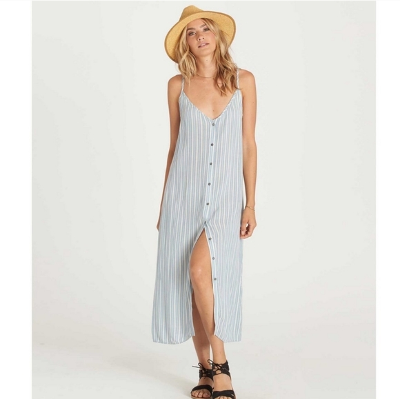 Billabong Button Down Maxi Dress - Picture 1 of 3